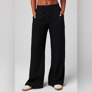 Fabletics Black Wide-Leg High-Rise Pants